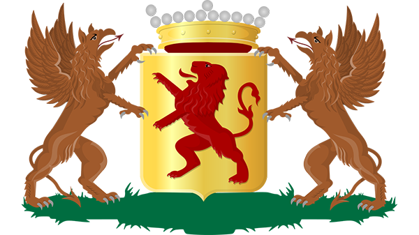 Wapen gemeente Vlaardingen - in kleur op transparante achtergrond - 600 * 337 pixels 
